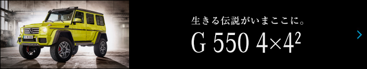 生きる伝説がいまここに。 G 550 4×4²