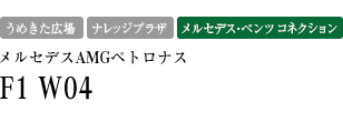 【メルセデス・ベンツ コネクション】2013 メルセデスAMGペトロナス F1 W04