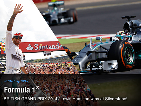 motorsports Formula 1® BRITISH GRAND PRIX 2014 / Lewis Hamilton wins at Silverstone!
